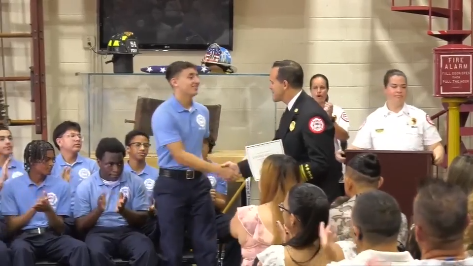 Miami Fire Rescue celebrates induction of two dozen cadets