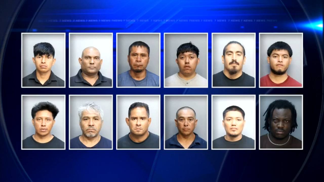 12 men arrested in connection to human trafficking operation