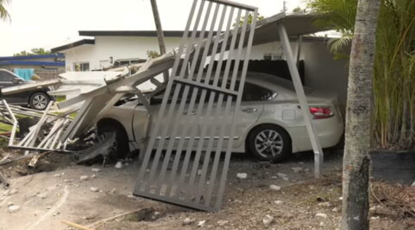 MDFR: Car collides into a home in Northwest Miami-Dade, minor injuries ...