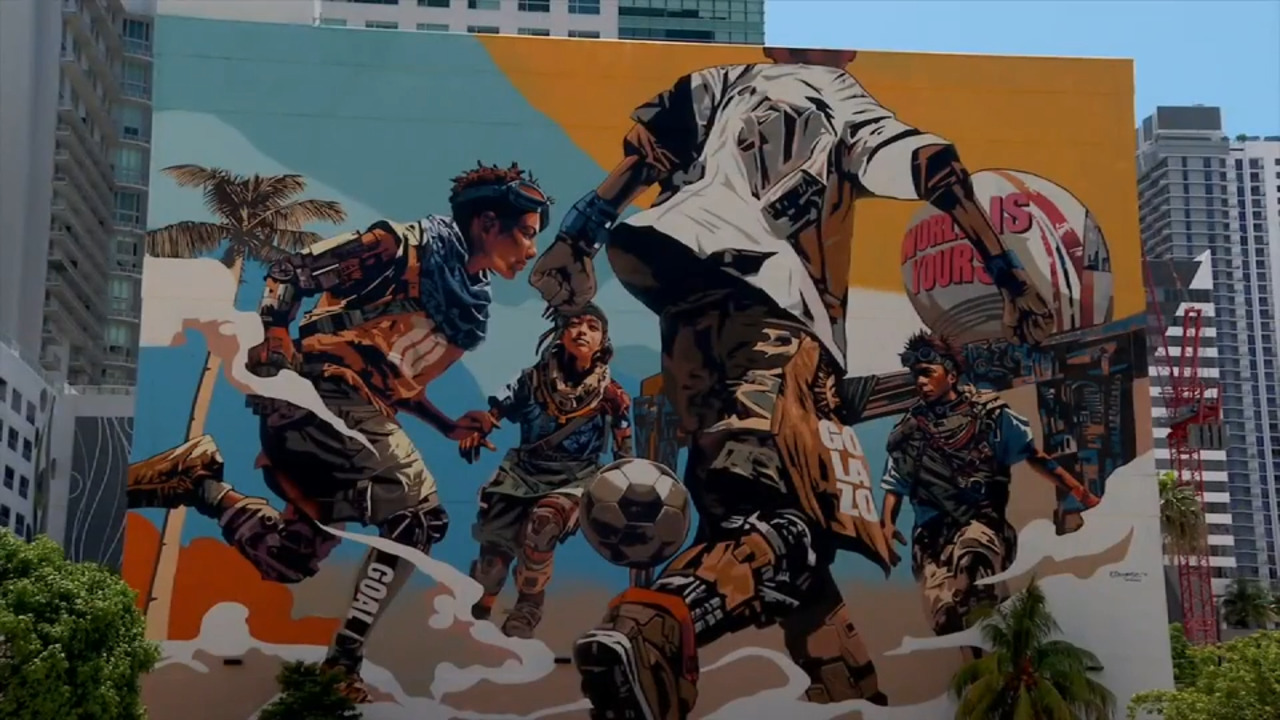 Special soccer mural showcases the power of public art in Miami