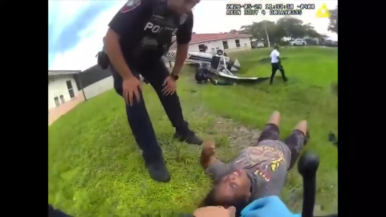 PEMBROKE PINES, FLA. (WSVN) - Newly released bodycam video shows the aftermath of a small plane that crashed close to a Pembroke Pines hospital.The May<a class="excerpt-read-more" href="https://wsvn.com/news/local/broward/bodycam-video-shows-moments-after-small-plane-crashed-near-pembroke-pines-hospital/">Read More</a>