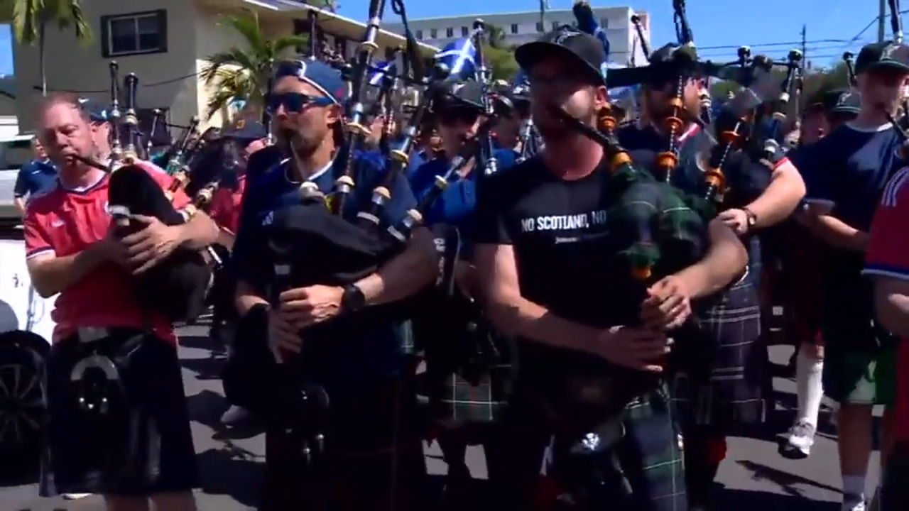 Tartan Army parties at Ball & Chain, marches to loanDepot Park to catch Marlins game