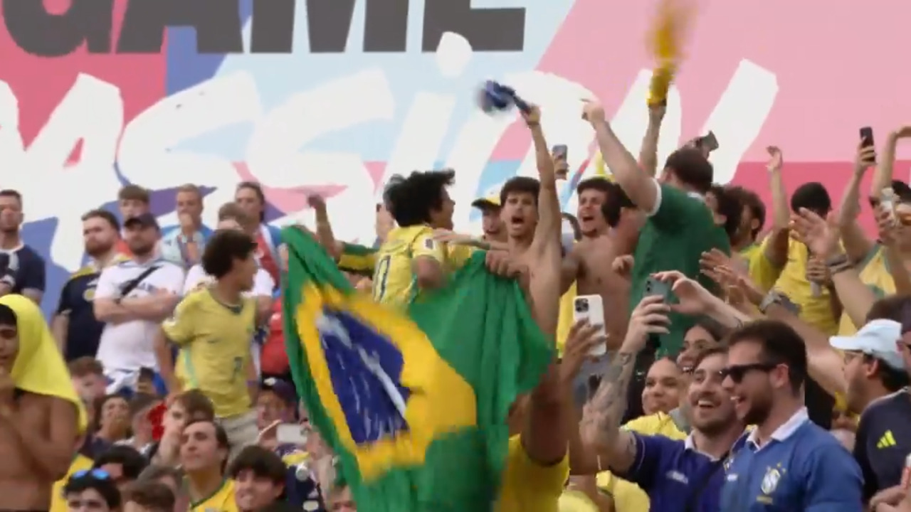 FIFA Fan Fest heats up with excitement from Brazilian, Scottish fans for World Cup match