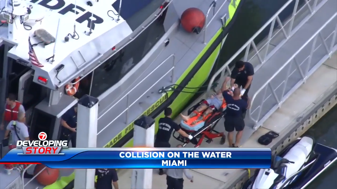 2 in critical but stable condition following jet ski collision at Miami Marine Stadium