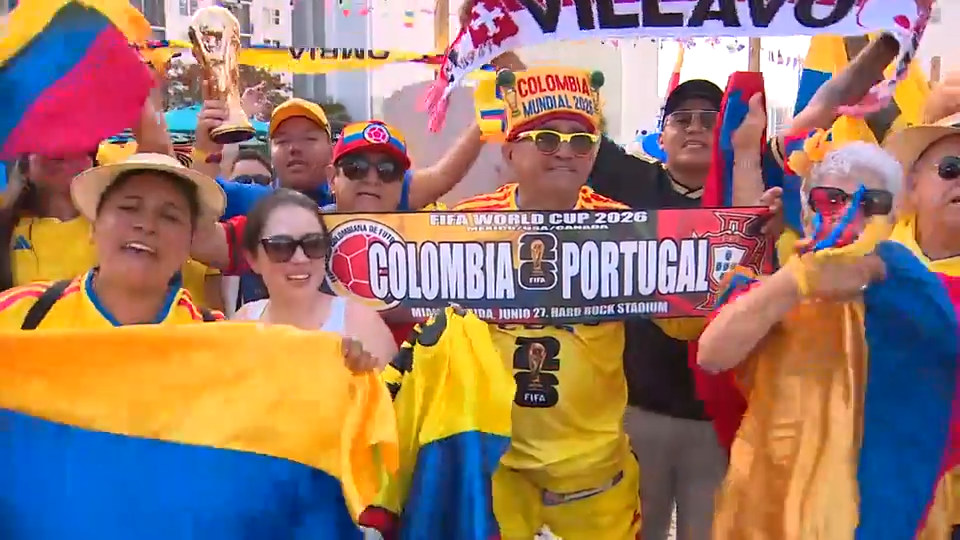Colombia fans kick off World Cup celebrations ahead of showdown with Portugal at Miami Stadium