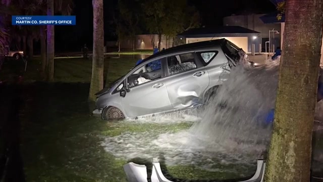 SUV driver slams into water pipe at Martin County treatment plant, affecting service for 7,000 customers