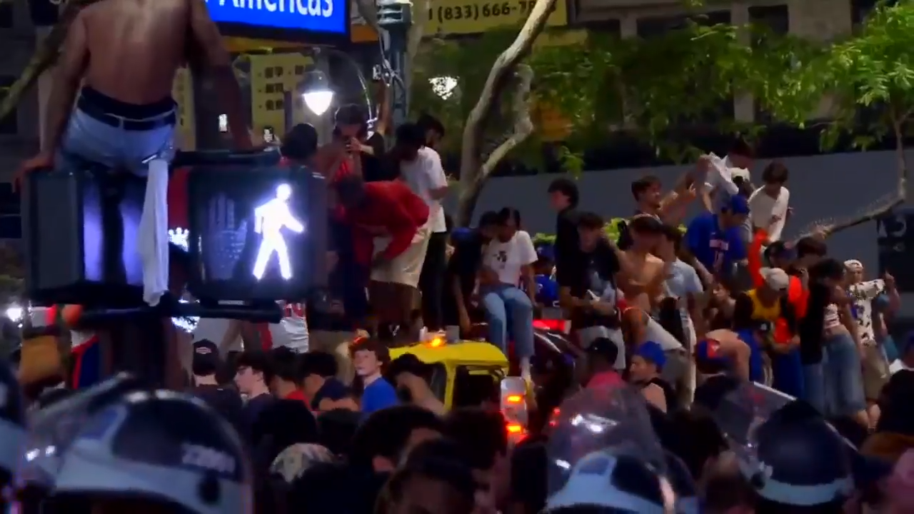 Mayhem mars euphoria as New York City celebrates the Knicks’ first championship in 53 years