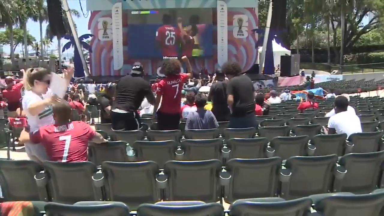 Fans across South Florida react after Portugal draws against DR Congo at FIFA World Cup match