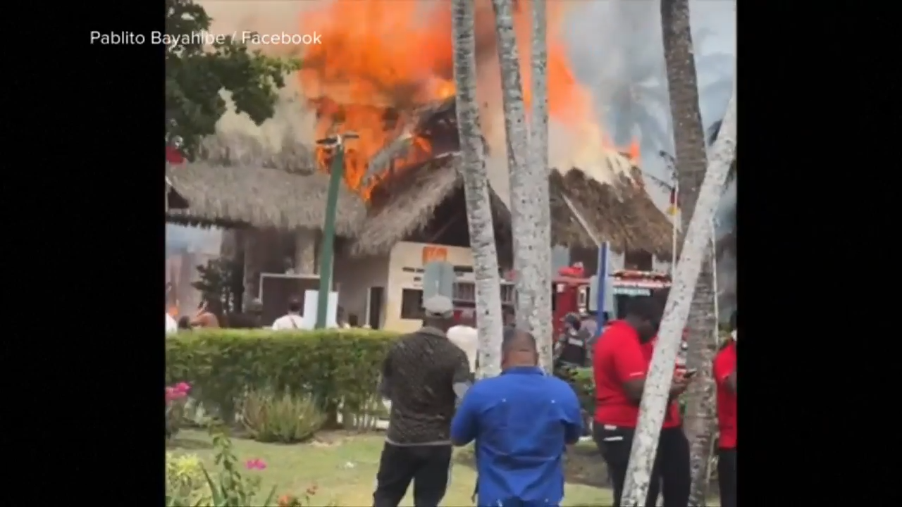Massive fire destroys resort in Dominican Republic and forces evacuation of almost 1,700 tourists