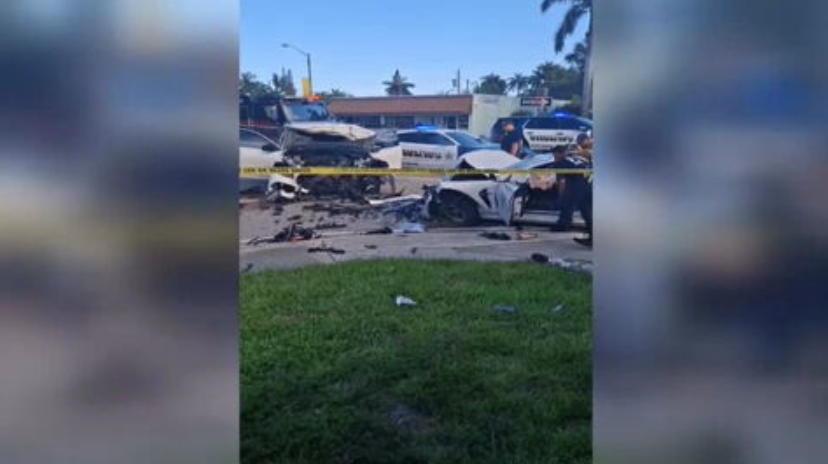 1 dead, 6 hospitalized including 2 children after fatal car collision in Dania Beach