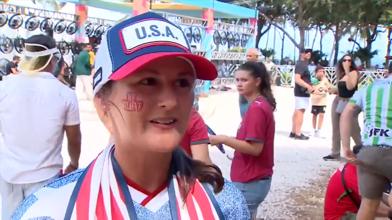 Team USA fans in downtown Miami weigh in on red card reversal as they await match against Belgium