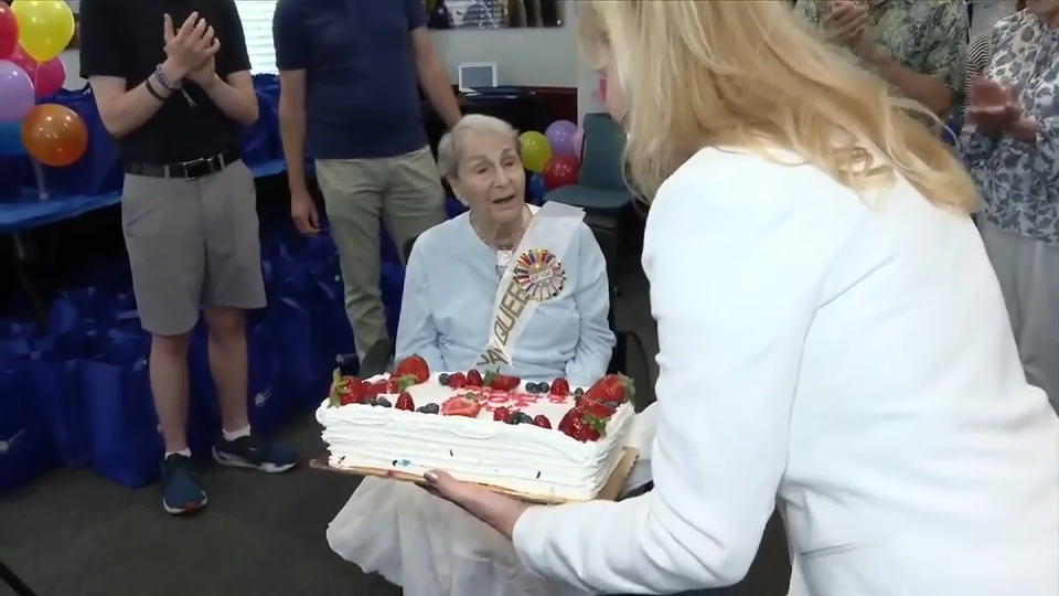 United Way Broward surprises senior with special volunteer project to celebrate 104th birthday