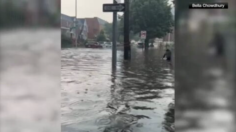New Yorkers, after days of heavy smoke and torrid temperatures, are met with thunderstorms and flash flooding