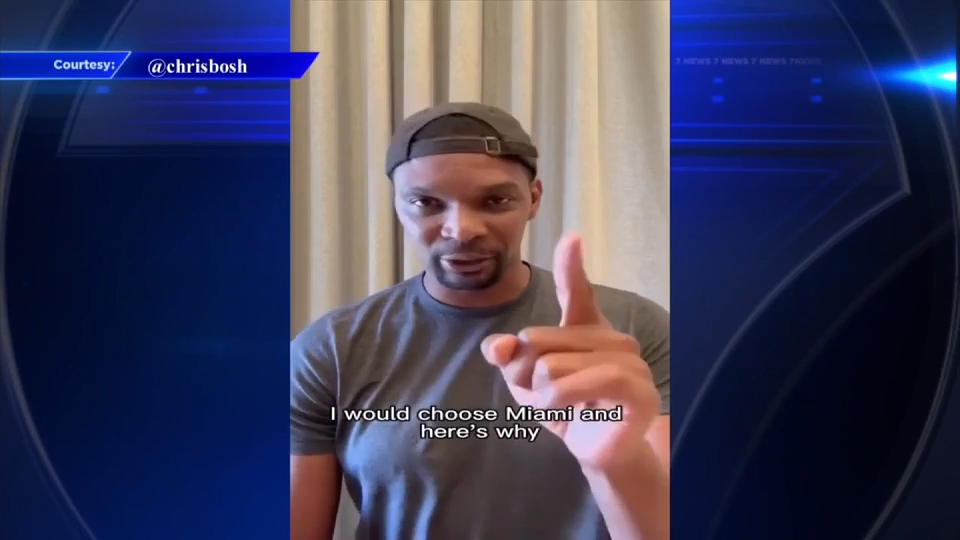 ‘I would choose Miami’: Former Heat star Chris Bosh weighs in on looming LeBron free agency decision