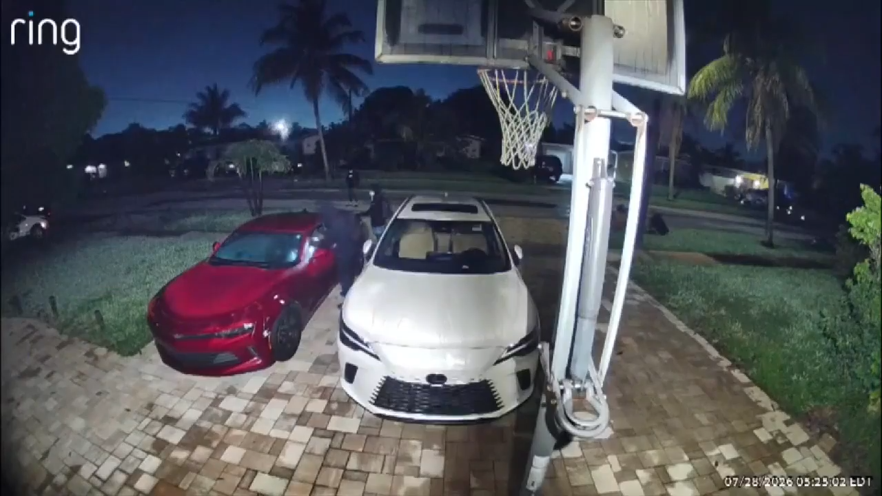Masked thieves steal cash and valuables from ‘around 20’ vehicles in Lauderhill, triggering search for 4
