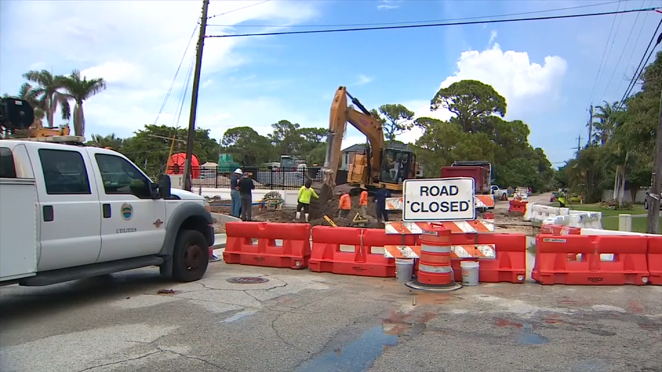 Water main break floods roadway in Wilton Manors; repairs underway