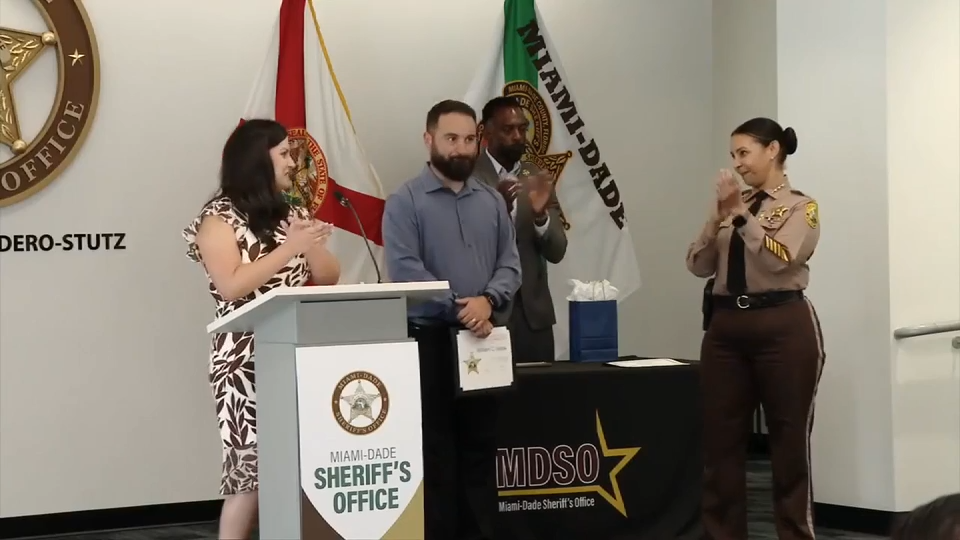 Miami-Dade Officials Recognize Heroic Acts by Sheriff’s Lieutenant and School Teacher