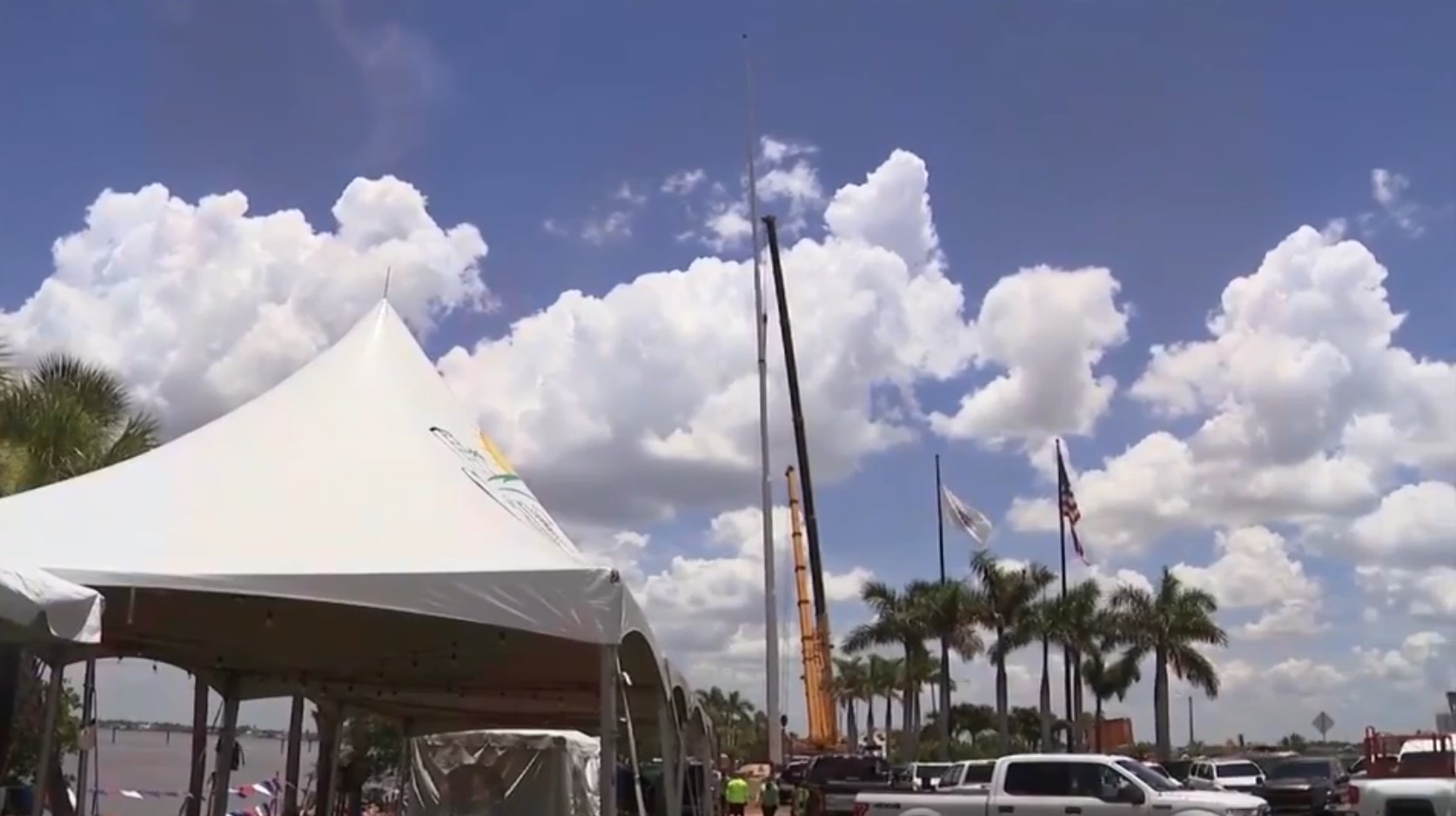 Florida’s tallest flagpole raised in Cape Coral park ahead of July 4th festivities