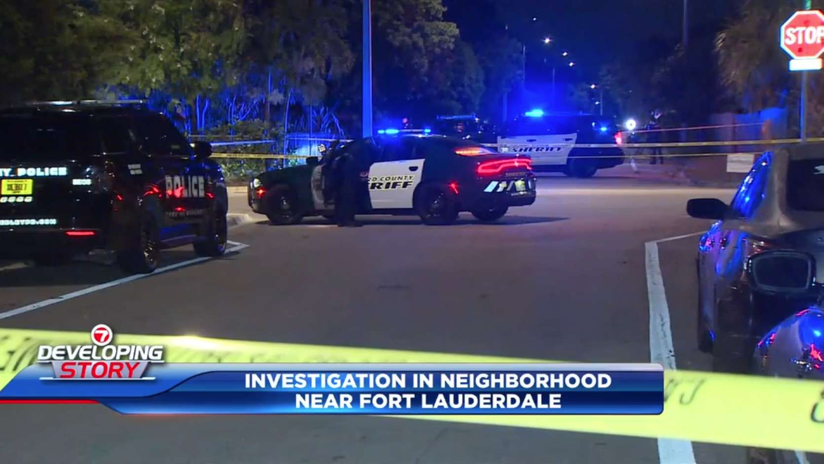 1 hospitalized after overnight shooting rocks neighborhood near Fort Lauderdale