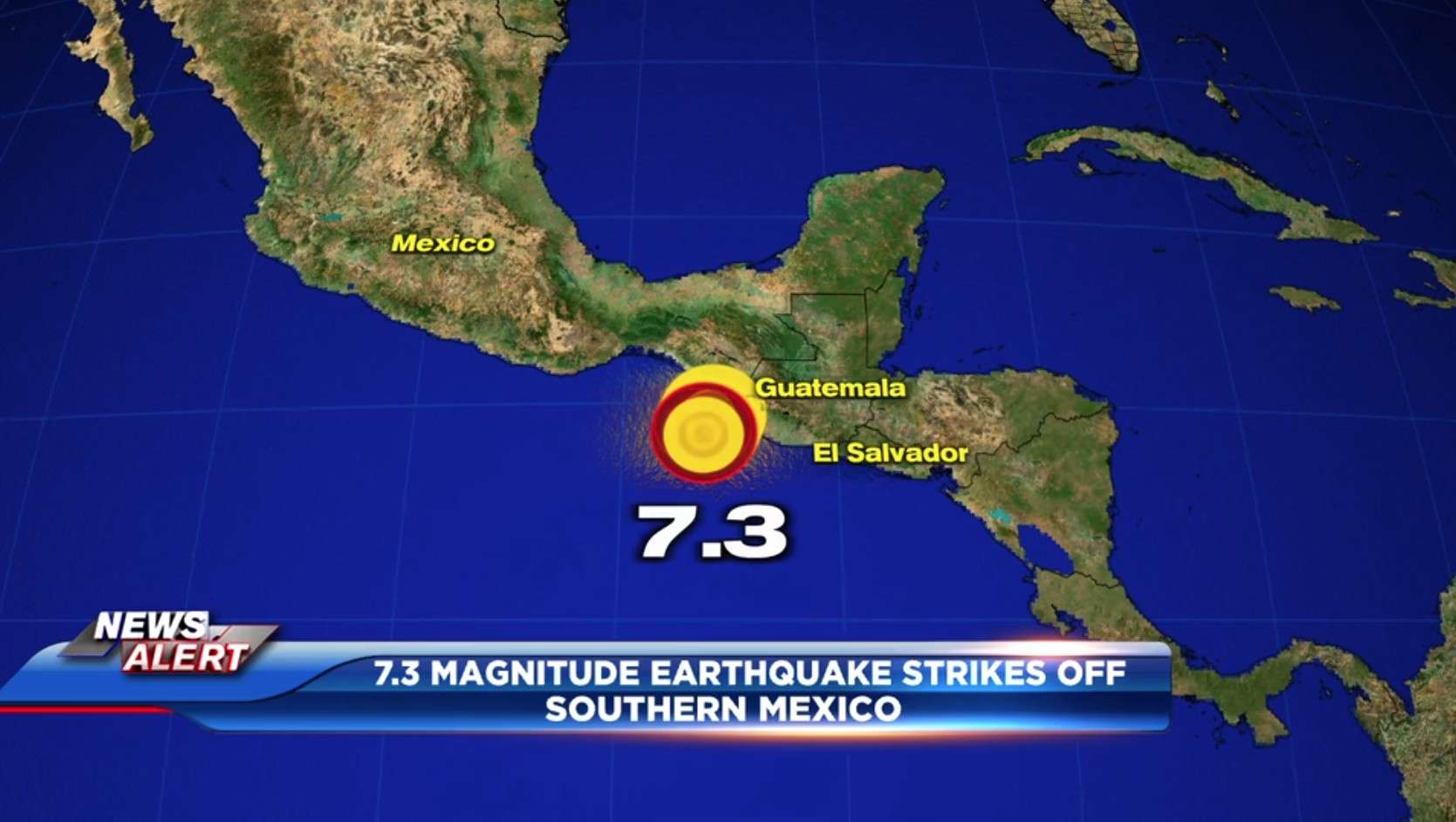 A 7.3 earthquake hits Mexico-Guatemala border with no immediate damage reported