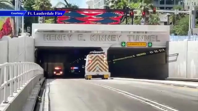Fuel leak shuts down Henry Kinney Tunnel in Fort Lauderdale