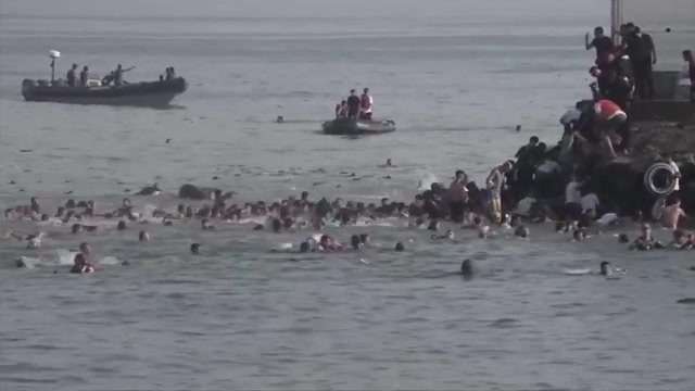 60,000 migrants crossed into Spanish territory of Ceuta, but many soon left voluntarily
