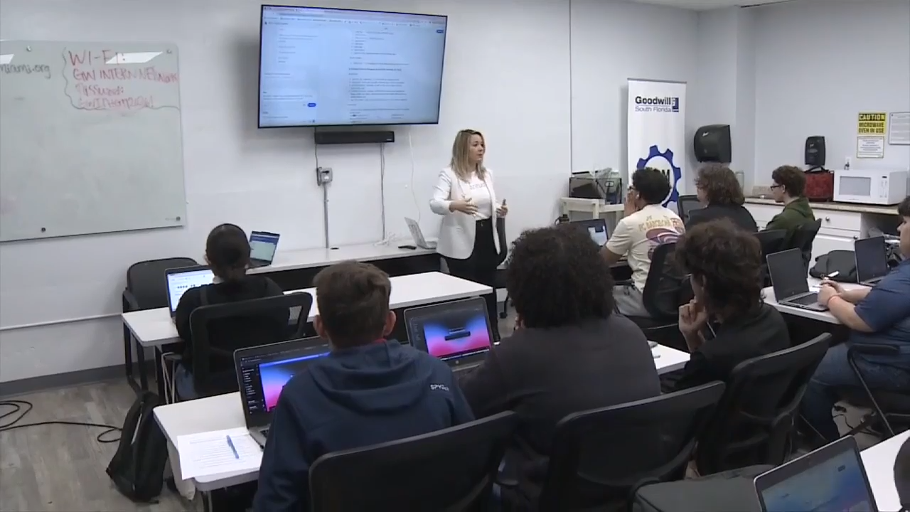 Goodwill South Florida gives students hands-on experience with AI to prepare them for the future workforce