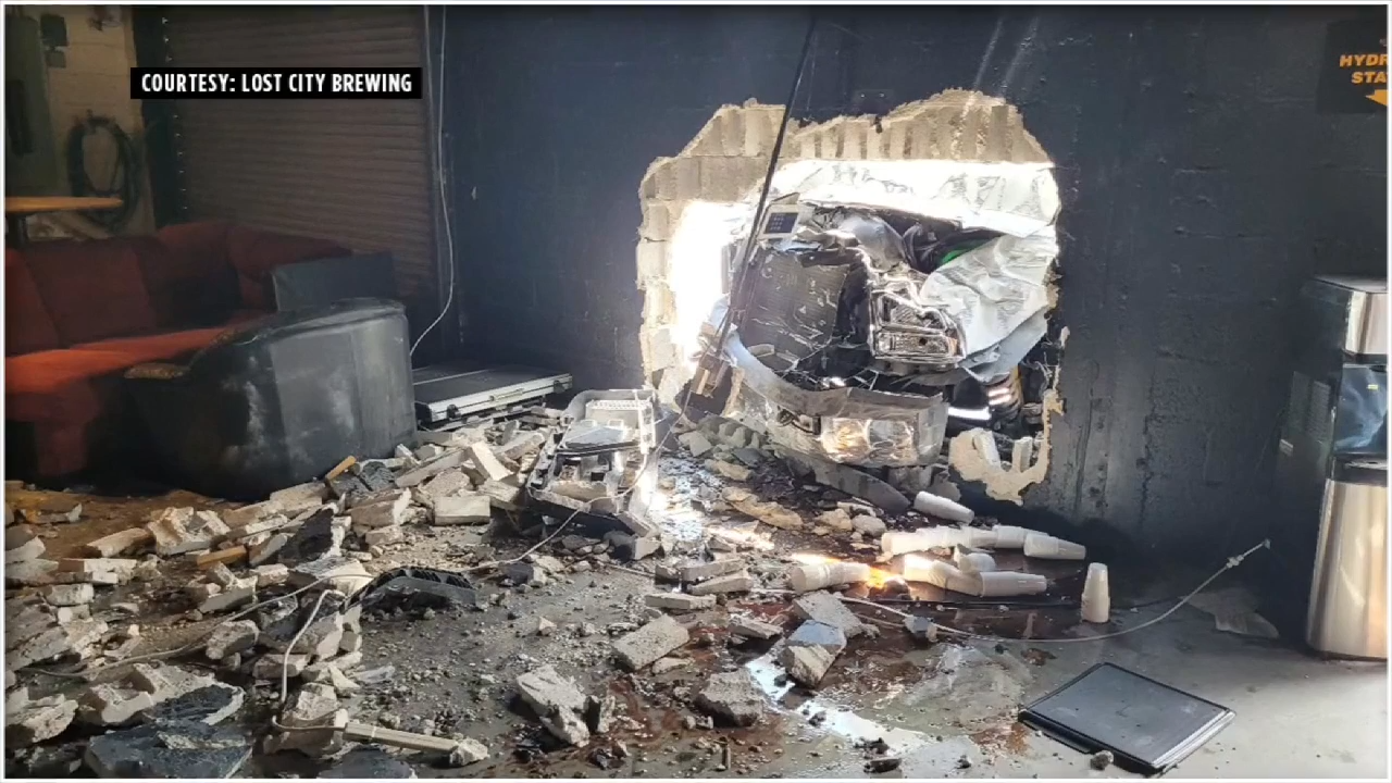 ‘It just seemed surreal’: Co-owners deal with aftermath after vehicle crashes into North Miami brewery; driver arrested