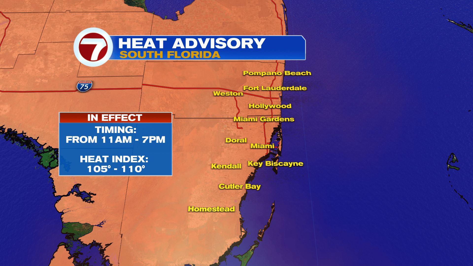 Heat Advisory in Effect as Storm Chances Increase Across South Florida ...
