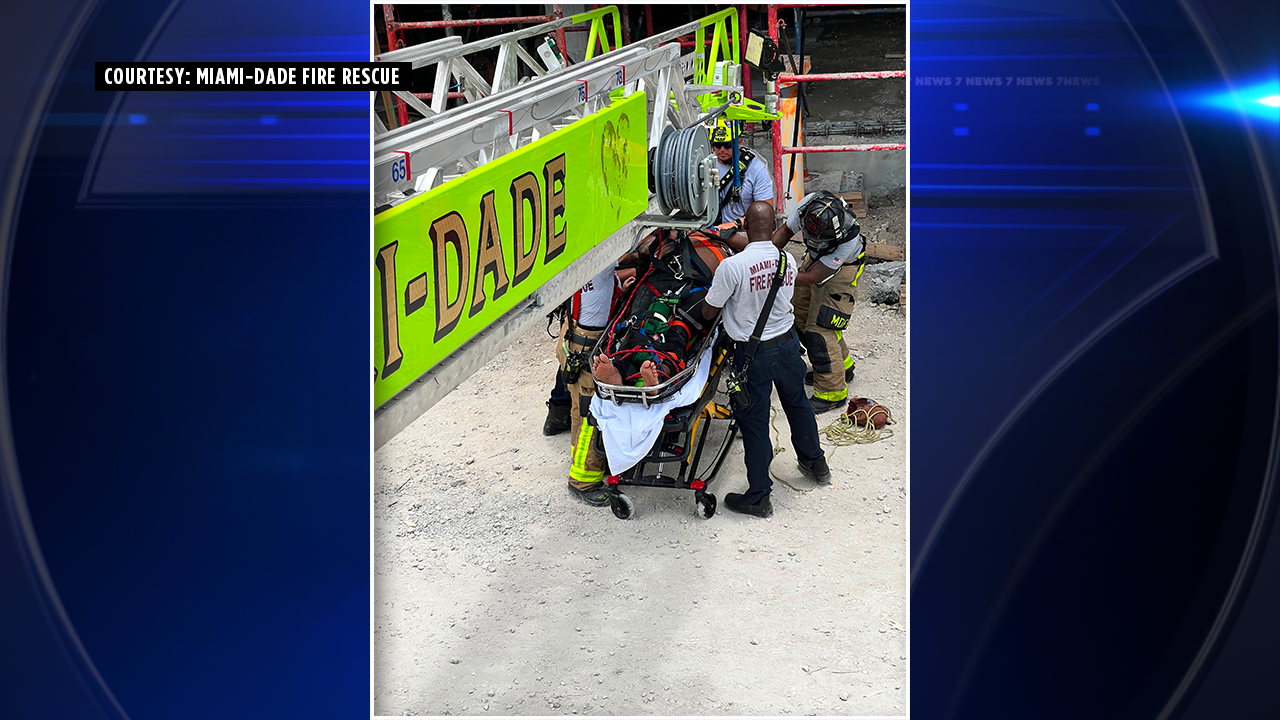 wsvn.com - Kevin Boulandier - 1 hospitalized after medical emergency at construction site in North Bay Village - WSVN 7News | Miami News, Weather, Sports | Fort Lauderdale