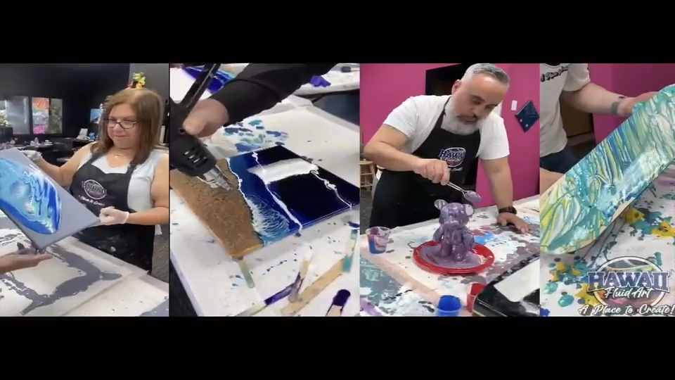 Hawaii Fluid Art Studio Opens in Pembroke Pines, Offering Unique Creative Outlet