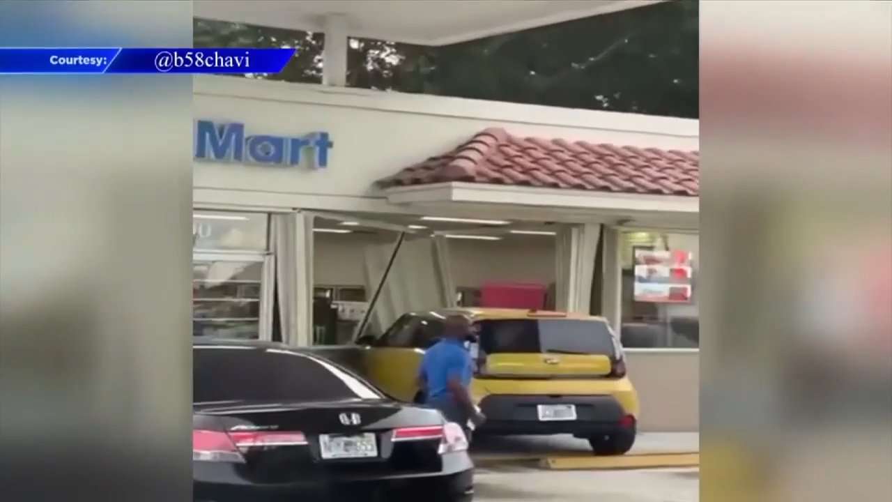 Driver Accidentally Crashes Through Miami Gardens Gas Station Storefront