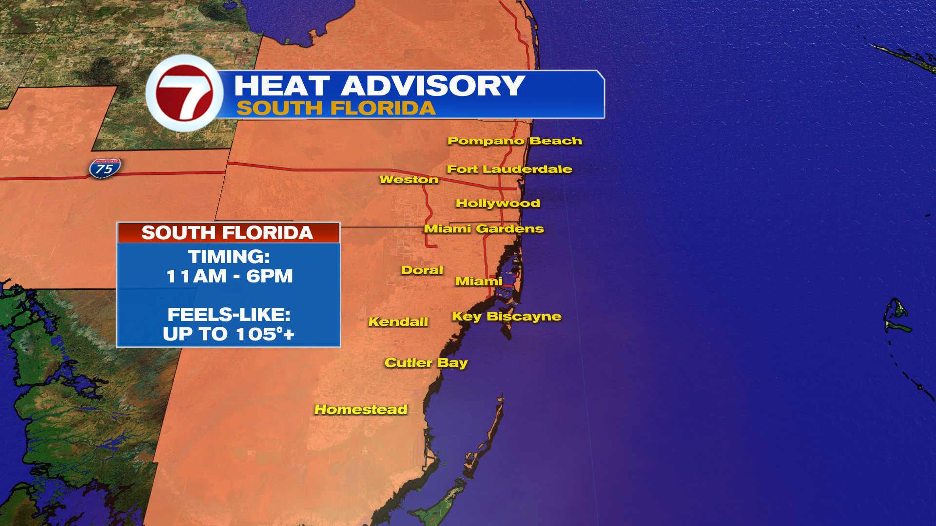 Heat Advisory Issued for Miami-Dade and Broward Counties Amid Dangerous Heat Index Values