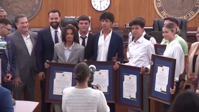 4 lifeguards, good Samaritan honored for rescuing unresponsive 80-year-old at Hialeah public pool