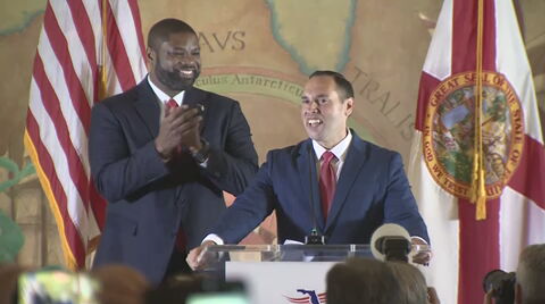 Byron Donalds, GOP candidate for Florida governor, announces State Sen. Bryan Avila as running mate