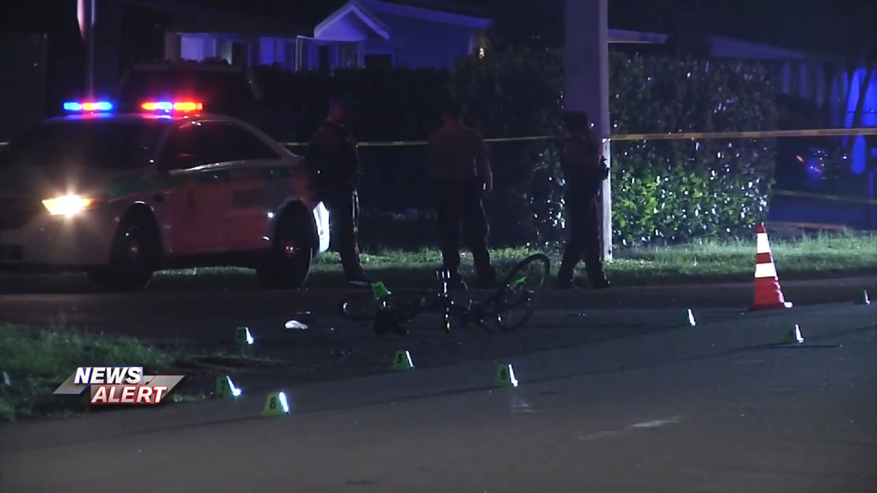 Crash involving car and bicyclist shuts down part of SW Miami-Dade road