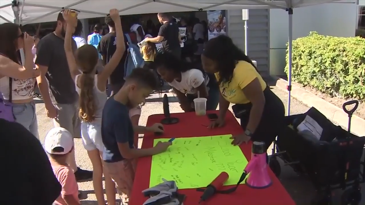 Miami Heat DJ hosts community block party to help students for new school year