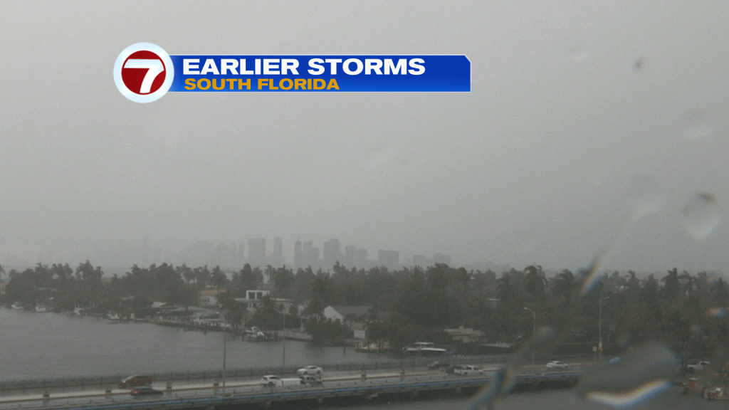 Miami-Fort Lauderdale Hit by Sudden Downpours and Gusty Winds