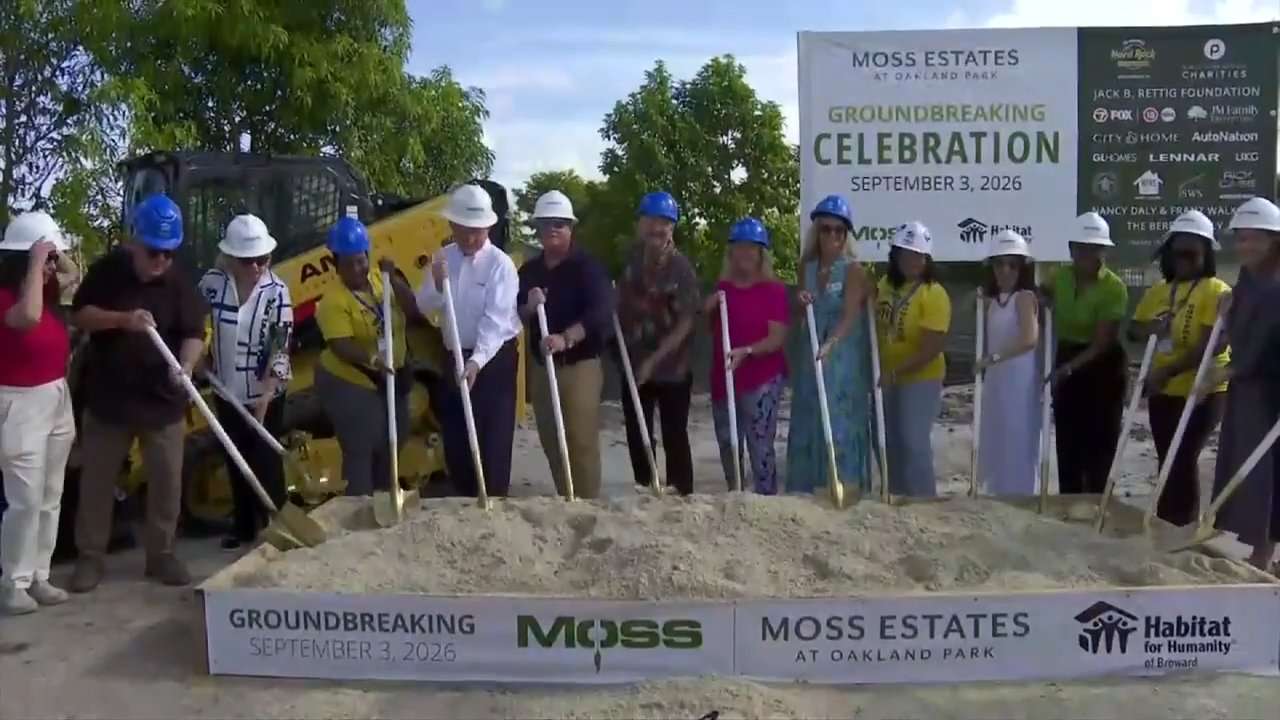 10 families celebrate groundbreaking of new Habitat for Humanity of Broward homes in Oakland Park