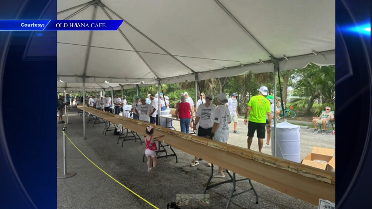 Palm City in Martin County breaks record for longest Cuban sandwich