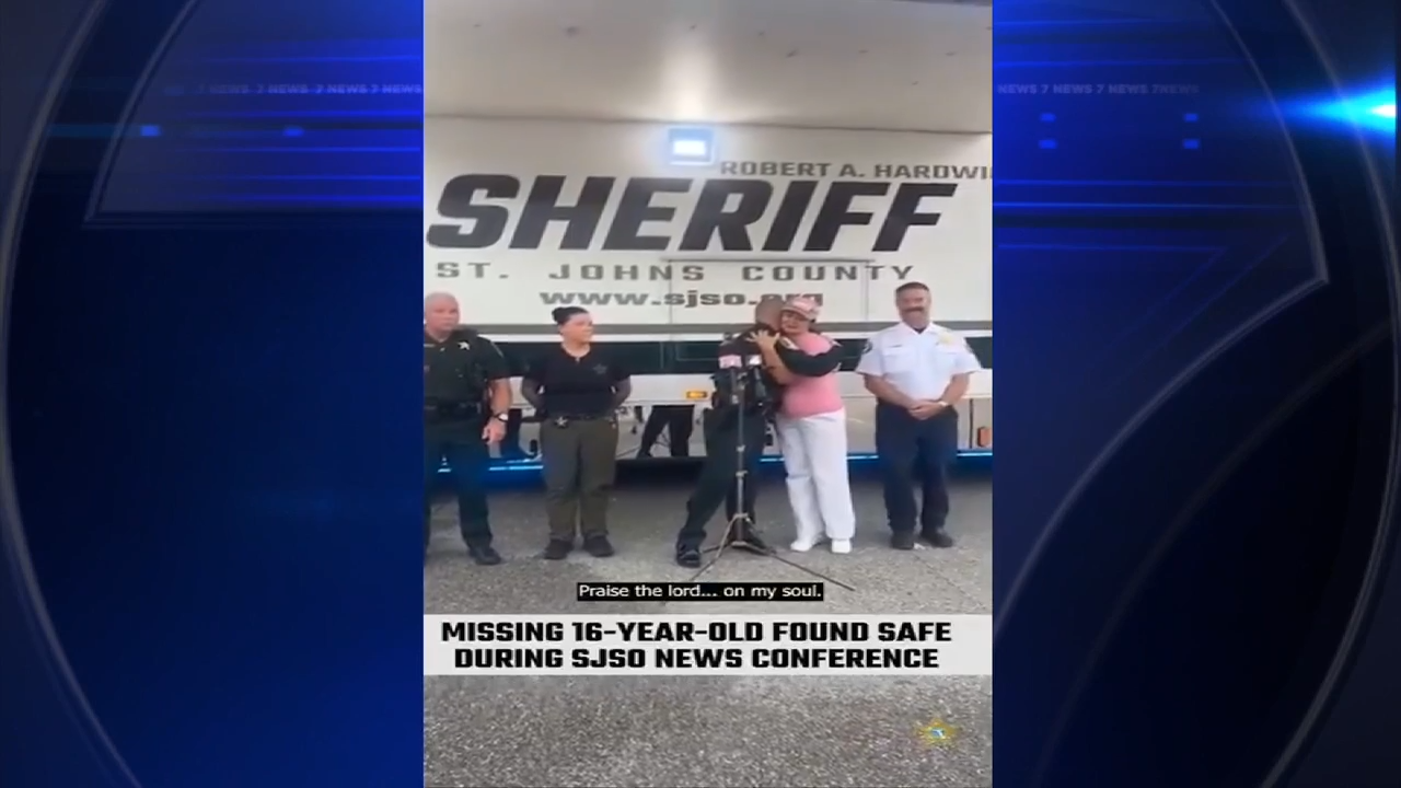 Missing Teen Found Safe After St. Johns County Sheriff’s Office Press Conference