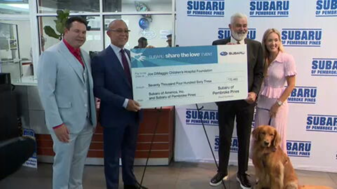 Pembroke Pines car dealership donates over $97K to 2 local charities