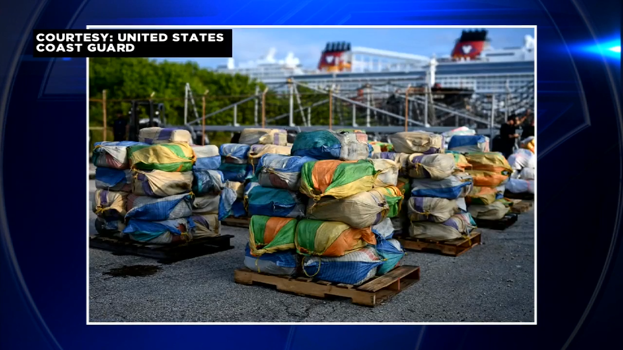 US Coast Guard seizes over 9,000 pounds of drugs during bust in the Caribbean Sea