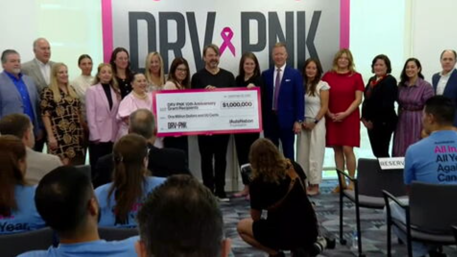 AutoNation pledges $1 million to cancer research on 10th anniversary of Drive Pink Across America Day