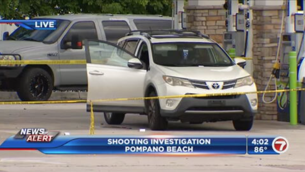 1 hospitalized after shooting at gas station in Pompano Beach; investigation underway