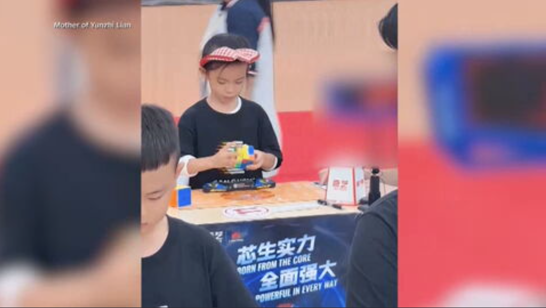 6-year-old Chinese girl sets women’s Rubik’s Cube speed record