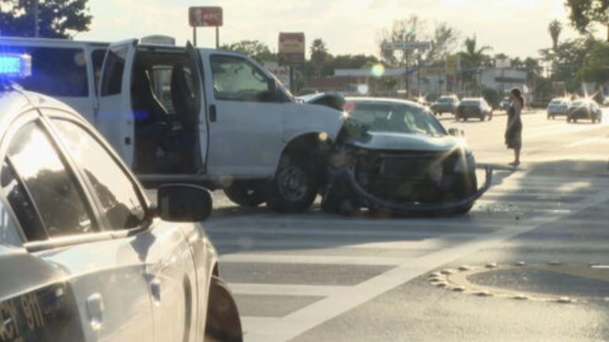 Nine wounded in vehicle collision at West Miami-Dade intersection
