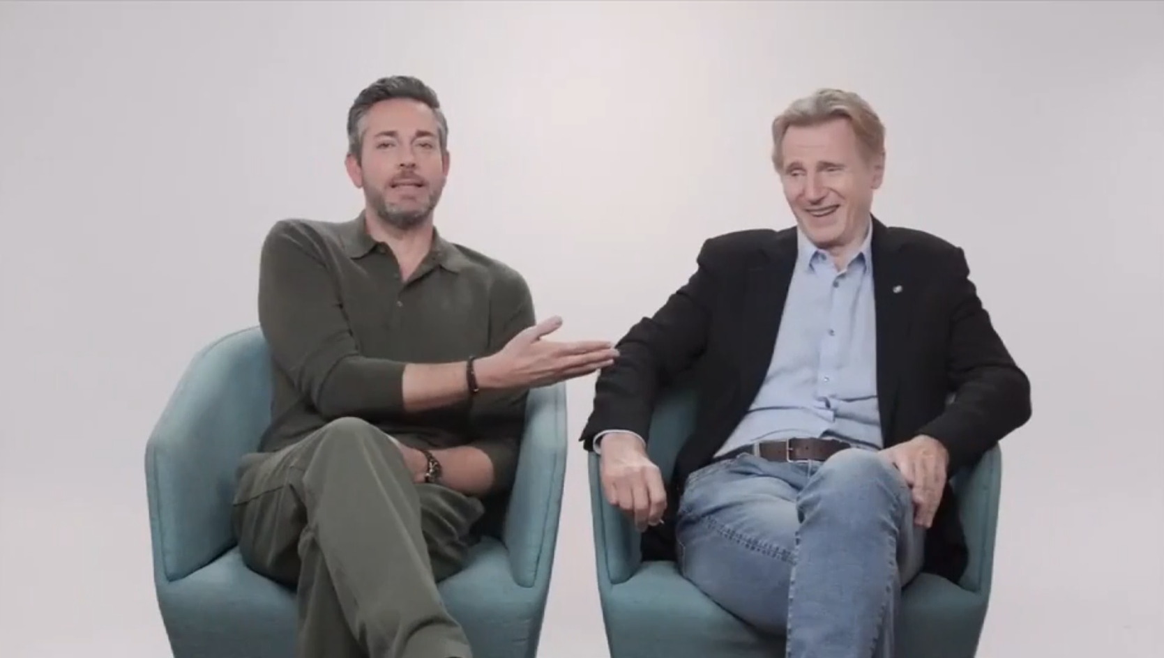 ‘The Fix’ stars Liam Neeson, Zachary Levi talk making new action thriller and reveal what they learned working together