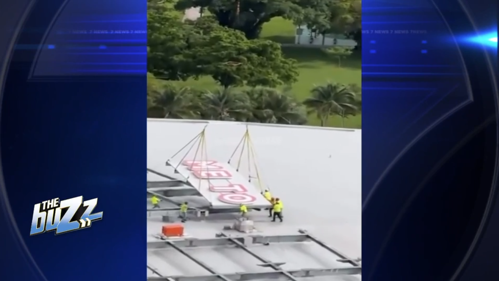 ‘Grand Theft Auto VI’ marketing brings ‘Welcome to Vice City’ sign to Kaseya Center in downtown Miami