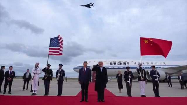 Trump hails ‘truly great friendship’ with Xi Jinping as the Chinese leader begins his state visit